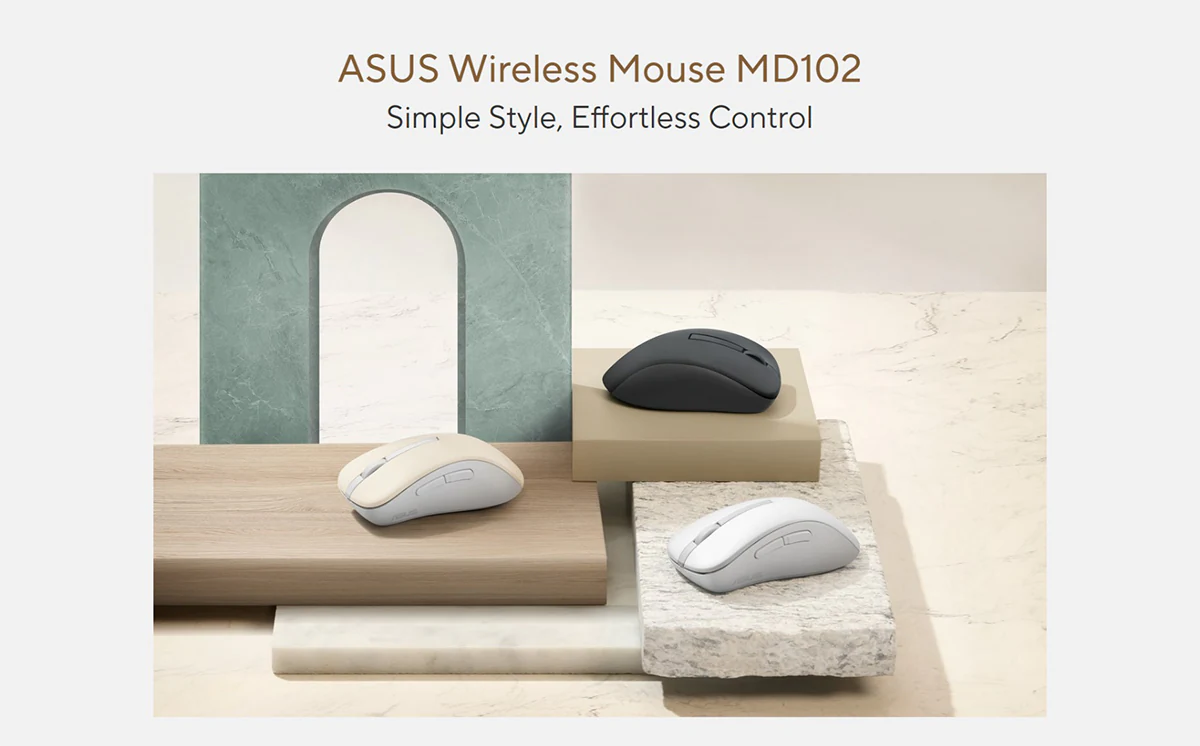 ASUS MD102 Wireless Mouse - Dark Gray Price in BD